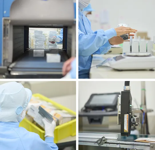 セットアップ・充填包装ライン